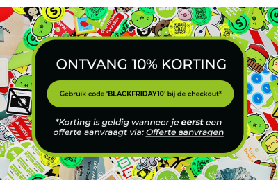 BLACK FRIDAY deal! 10% Korting op alles via offerte