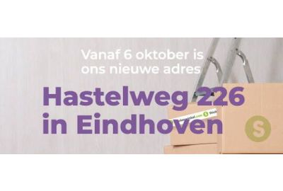 Stickerwinkel.com is verhuisd: Hastelweg 226, Eindhoven!
