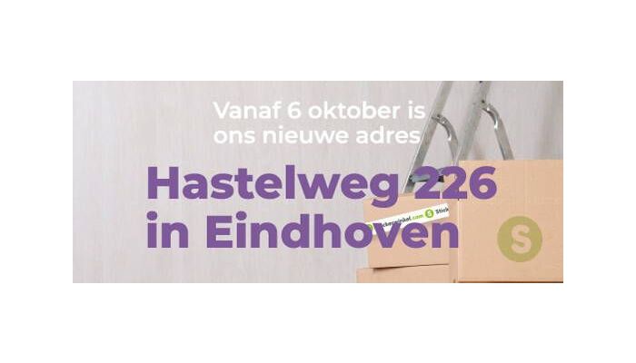 Stickerwinkel.com is verhuisd: Hastelweg 226, Eindhoven!