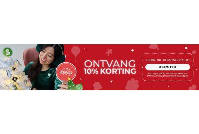 10% KORTING tijdens kerst en oud en nieuw!!