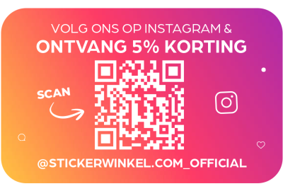 Volg ons op Instagram en ontvang 5% korting!