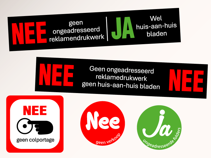 Brievenbus stickers