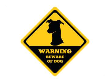 Warning beware of dog