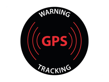 GPS tracking rond rood