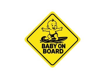 Baby on Board Surfen