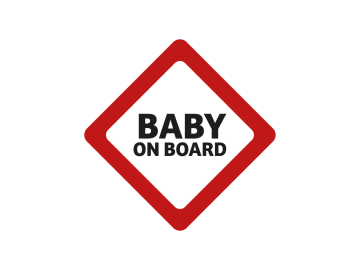 Baby on Board Rood