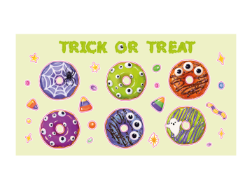 Feestdagen vel spooky donuts