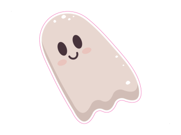 Feestdagen cute spook