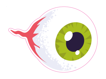 Feestdagen oogbal groen