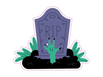 Feestdagen grafsteen hand