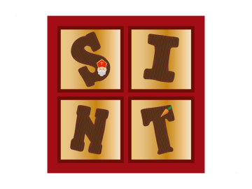 Feestdagen vel chocoladeletters