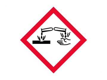 GHS corrosief (bijtend)