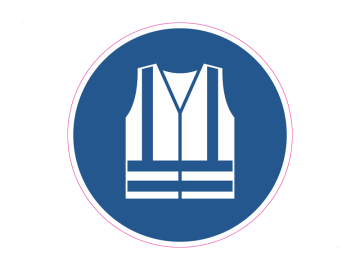 Draag kleding met hoge zichtbaarheid