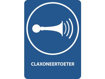 Claxoneertoeter, met tekst
