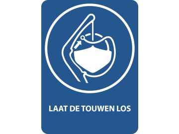 Laat de touwen los (grepen) (startsequentie voor reddingsboten), met tekst