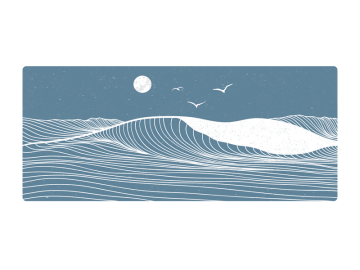 Muursticker uitzicht rechthoek