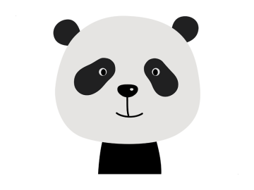 Muurtsticker Panda