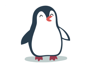 Muursticker Penguin