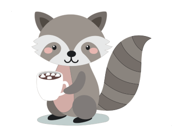 Muursticker wasbeer met chocolade melk