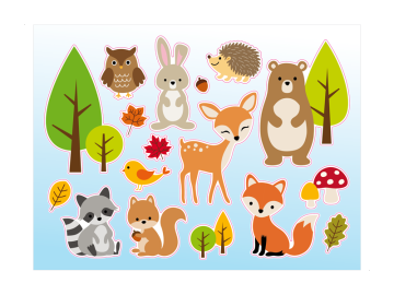 Stickervel Dierenvriendjes