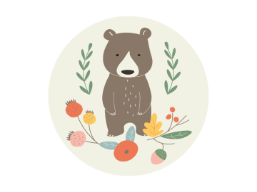 Muursticker Cirkel Beer