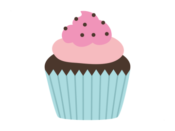 Muursticker roze met bruin