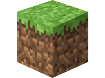 Muursticker minecraft grass block