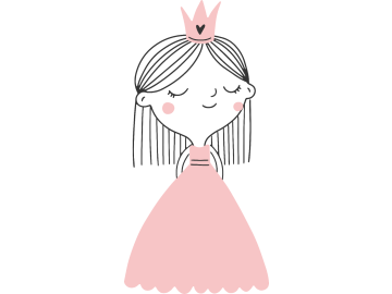 Muursticker princess