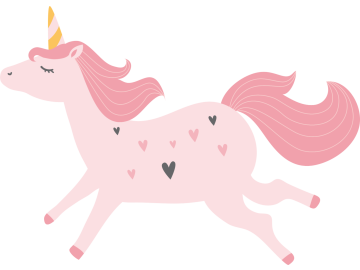 Muursticker unicorn