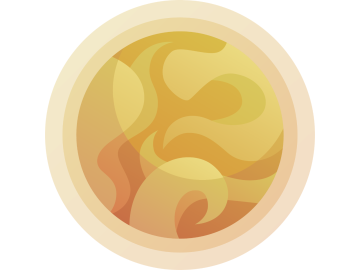 Sticker met organische vormen