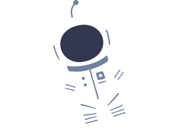 Muursticker astronaut