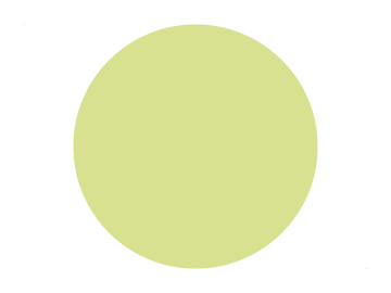 Muursticker cirkel limoen