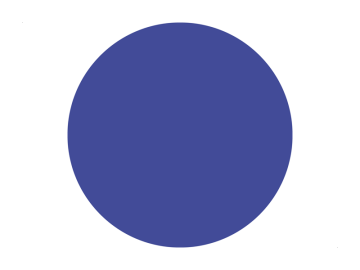 Muursticker cirkel blauw