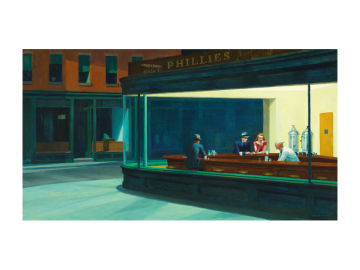 Muursticker nighthawks
