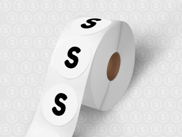 Transparante stickers op rol