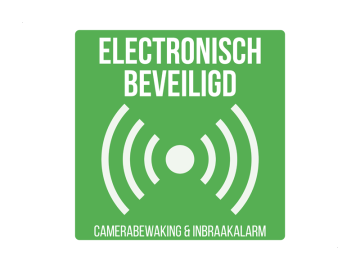 Camera bewaking elec beveiligd groen