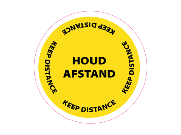 Corona pictogrammen keep distance 1,5 meter
