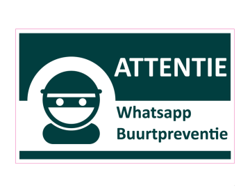 Beveiliging buurtpreventie whatsapp