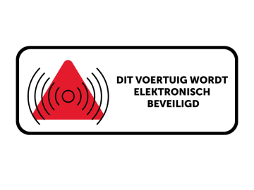 Beveiliging voertuig elec beveiligd rood