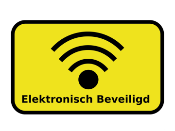 Beveiliging elec beveiligd geel