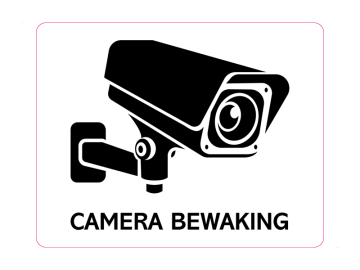 Beveiliging camera bewaking wit met zwart