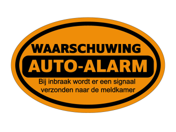 Beveiliging waarschuwing autoalarm