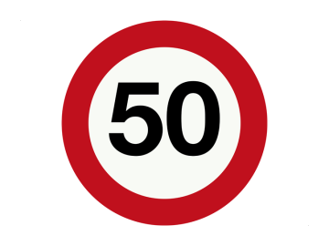 50 km/uur weg