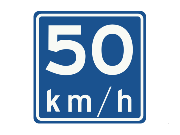 Adviessnelheid 50 km/uur