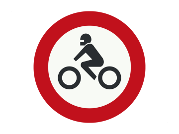 Gesloten voor motorfietsen