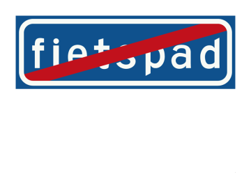 Einde onverplicht fietspad