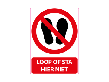 Loop of sta hier niet, met tekst