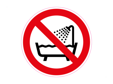 Gebruik Dit Apparaat Niet In Een Badkuip, Douche Of Met Water Gevuld Reservoir