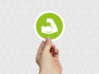 Sterk plakkende stickers